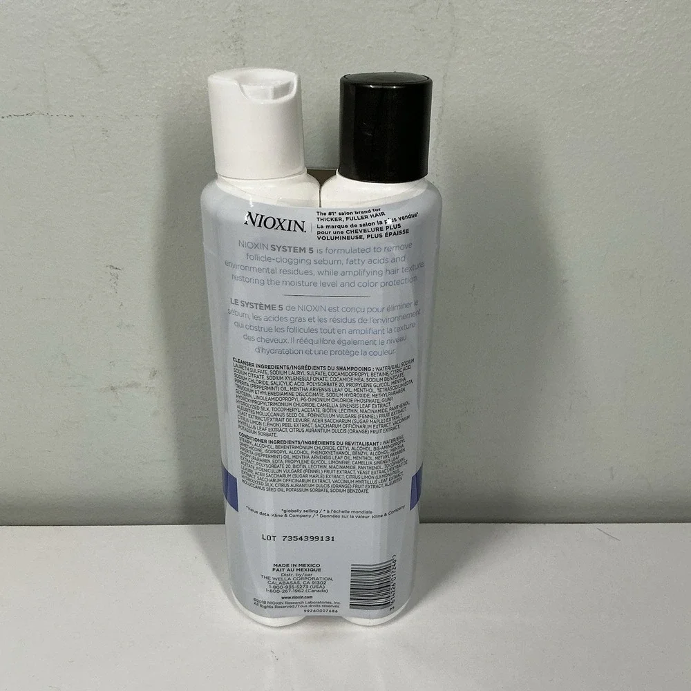 Nioxin System 5 Cleanser Shampoo‎ + Scalp Therapy Conditioner DUO